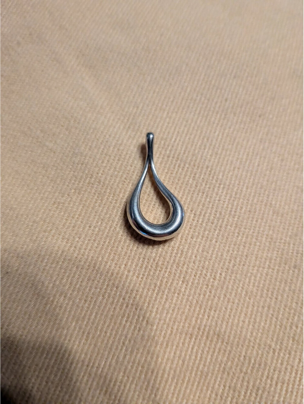 Vintage Tiffany & Co Charm Elsa Perretti Hollow Teardrop Sterling Silver